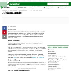 African Music - Music of Africa