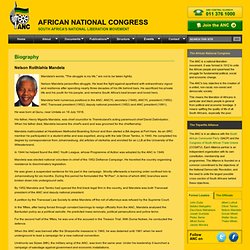 African National Congress Mandela Page