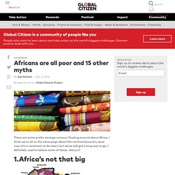 Africans are all poor and 15 other myths