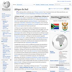 Afrique du Sud wikipedia