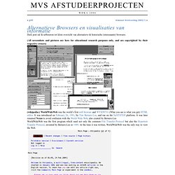 MvS afstudeerprojecten » Alternatieve Browsers en visualisaties van informatie