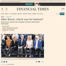 After Brexit, which way for fashion?