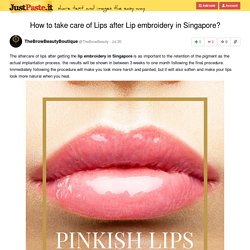 Best Lip Embroidery Singapore