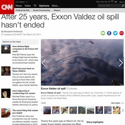 After 25 years, Exxon Valdez oil spill hasn't ended
