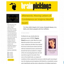 Afterwords: Moving Letters of Condolence on Virginia Woolf's Death