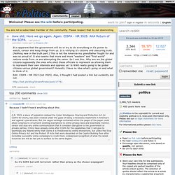 Aww shit. Here we go again. Again. CISPA - HR 3525. AKA Return of the SOPA. : politics