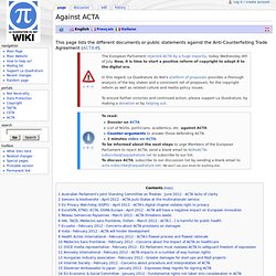 Against ACTA