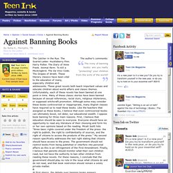 Against Banning Books