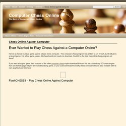 Chess Online Against ComputerComputer Chess Online