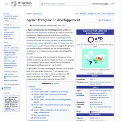 Agence française de développement - wikipedia