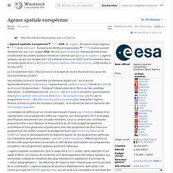 Agence spatiale européenne