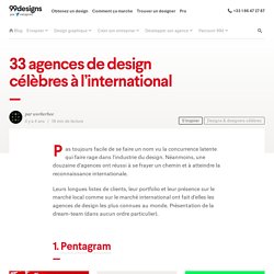33 agences de design célèbres à l'international