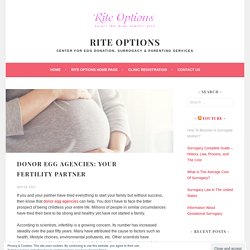 Donor Egg Agencies: Your Fertility Partner – Rite Options