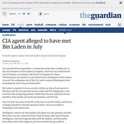 CIA agent alleged to have met Bin Laden in July