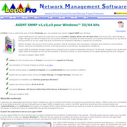 AGENT SNMP v1,v2,v3 pour Windows