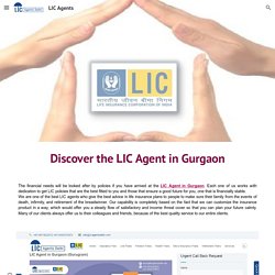 LIC Agents - Discover the LIC Agent in Gurgaon