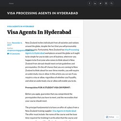 Visa Agents In Hyderabad – Visa Processing Agents In Hyderabad