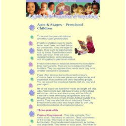 Ages & Stages - Preschoolers