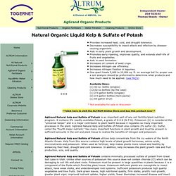 AgGrand Natural Organic Liquid Kelp and Sulfate of Potash