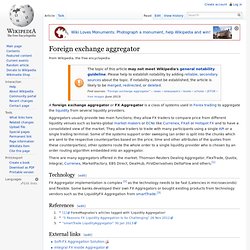 Foreign exchange aggregator