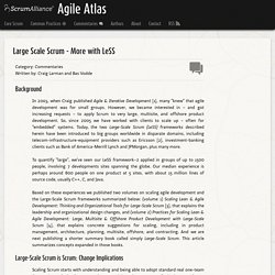 Large Scale Scrum - More with LeSS