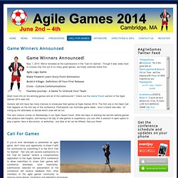 Agile Games 2014 Call for Games