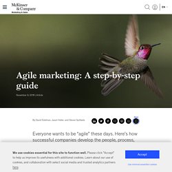 Agile marketing: A step-by-step guide