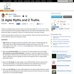11 Agile Myths and 2 Truths