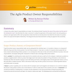 The Product Owner Responsibilities
