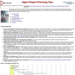 Agile Project Planning Tips