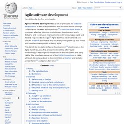 Agile software development (Wikipedia)