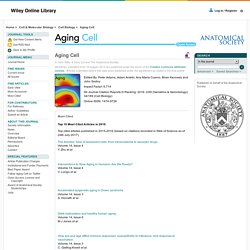 Aging Cell - Most Cited