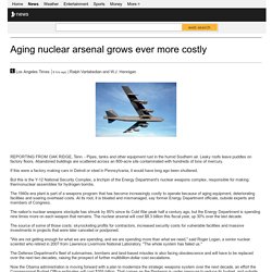 Aging nuclear arsenal grows ever more costly