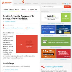 Device-Agnostic Approach To Responsive Web Design
