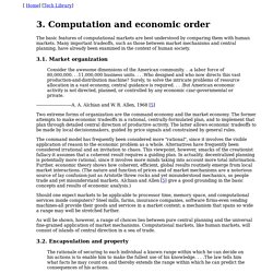 Agorics Inc. - Computation and Economic Order
