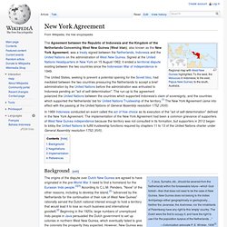 1962 New York Agreement - Wiki