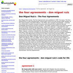 the four agreements, don miguel ruiz book - a code for life and personal development