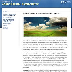 Case Studies in Agricultural Biosecurity