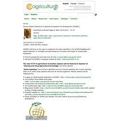 Second Global Conference on Agricultural Research for Development (GCARD2)