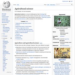 Agricultural science