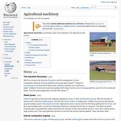 Agricultural machinery