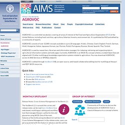 Agricultural Information Management Standards (AIMS)