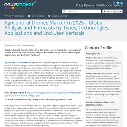 Agricultural Drones Market to 2025 – Global Analysis and Forecasts by Types, Technologies, Applications and End-User Verticals