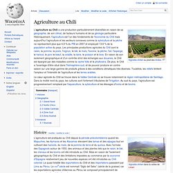 Agriculture du Chili