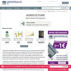 AGRICULTURE - Agriculture biologique