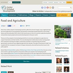 Food and Agriculture : Center for Global Development : Research Topics