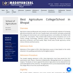 Best Agriculture College in Bhopal, MP - MPU