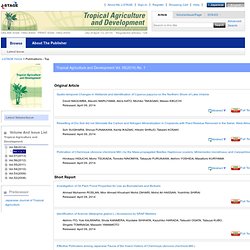 Tropical Agriculture and Development