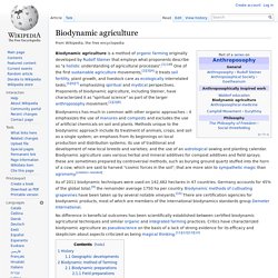 Biodynamic agriculture