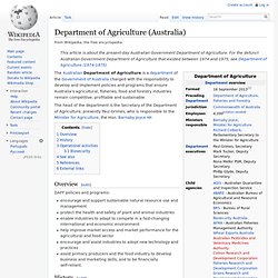 Department of Agriculture (Australia)